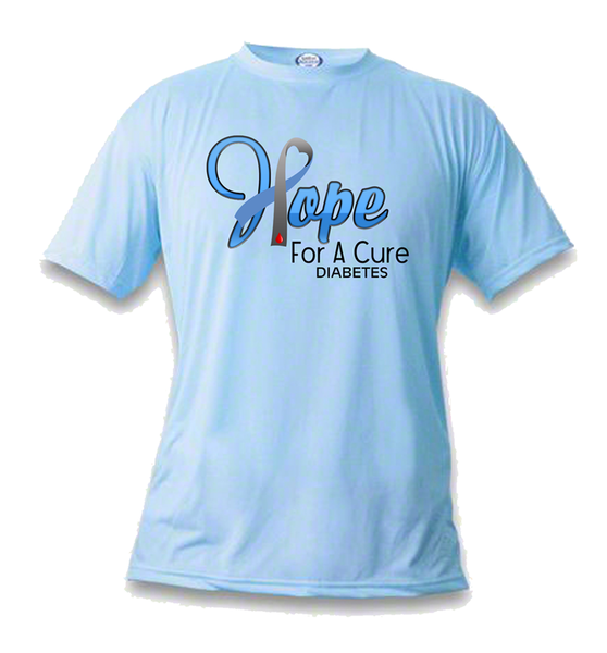 Blue Diabetes Awareness Ribbon Shirt