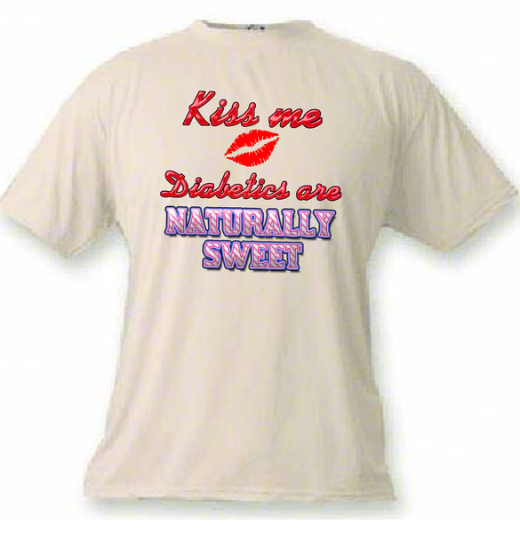 Kiss Me Diabetes Awareness T Shirt